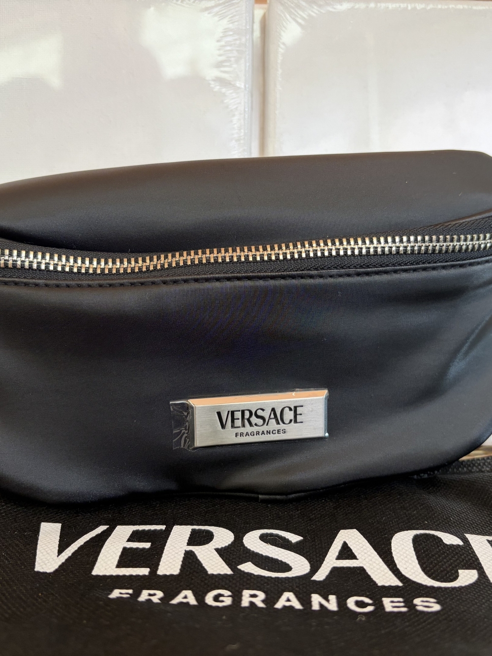 Versace Black Men's Belt Bag - Versace